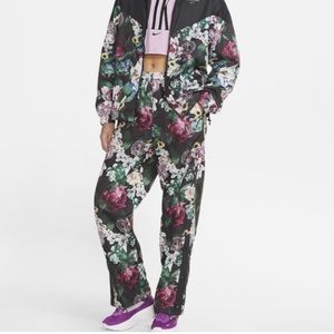 NWOT Nike plus earth day floral windbreaker snap side pants size 1X